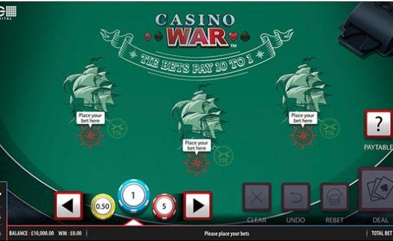 What is the new game of Casino war at online casinos to play in 2021