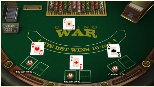 How to play Microgaming Casino War at online casinos?