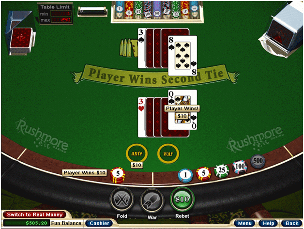 Where to play casino war online with real AUD in 2020?