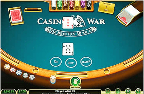 Casino war- best strategy