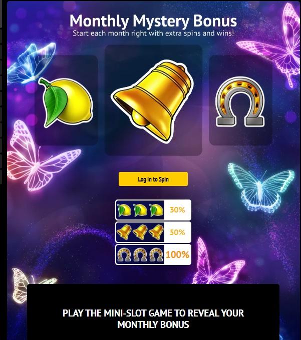 Monthly mystery bonus