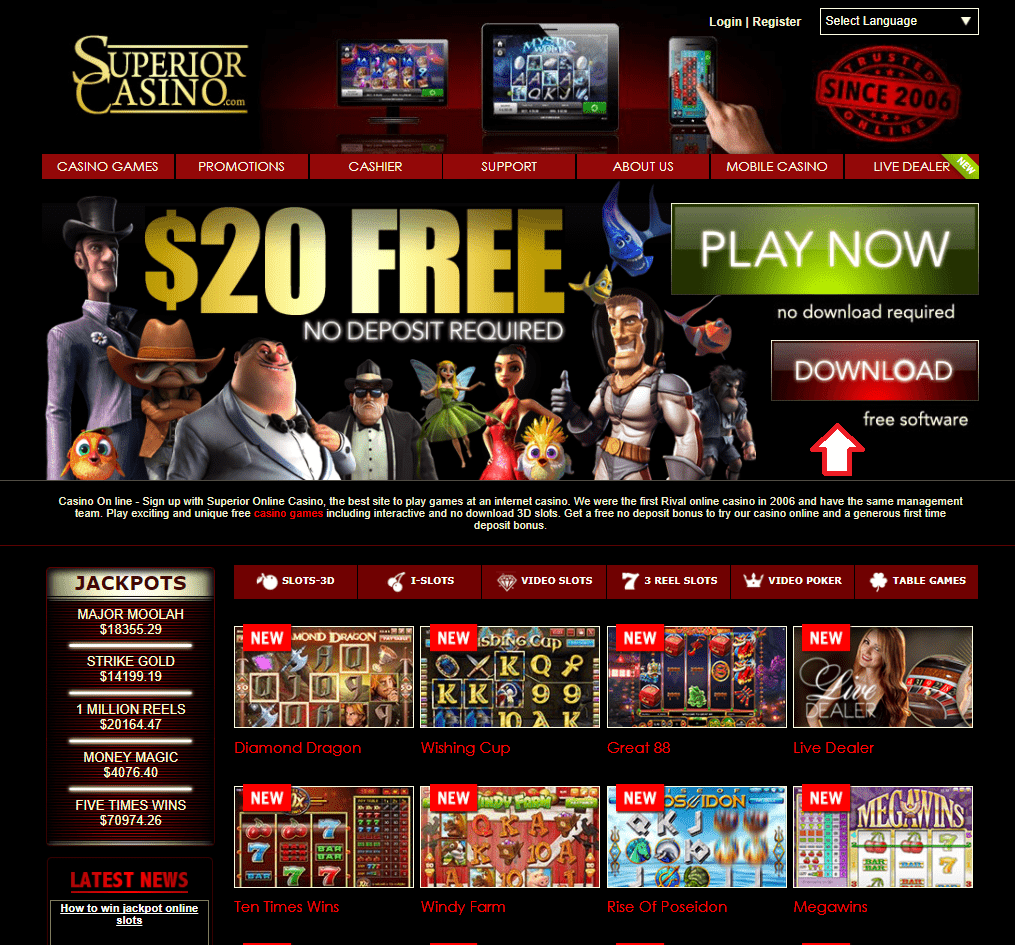 Play Casino War At Superior Casino with real AUD