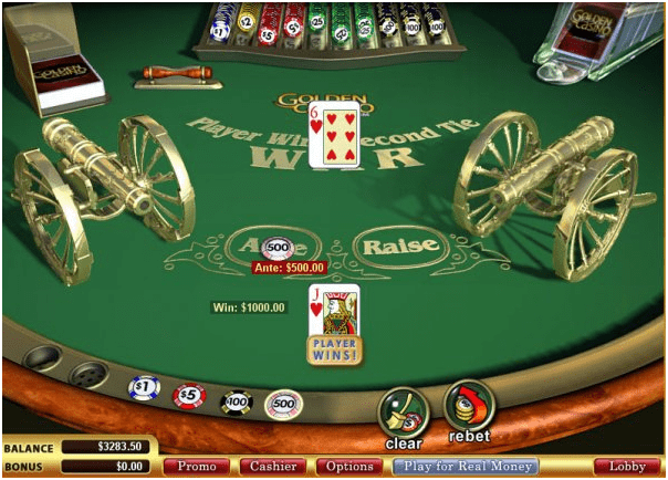 Where to play free casino war
